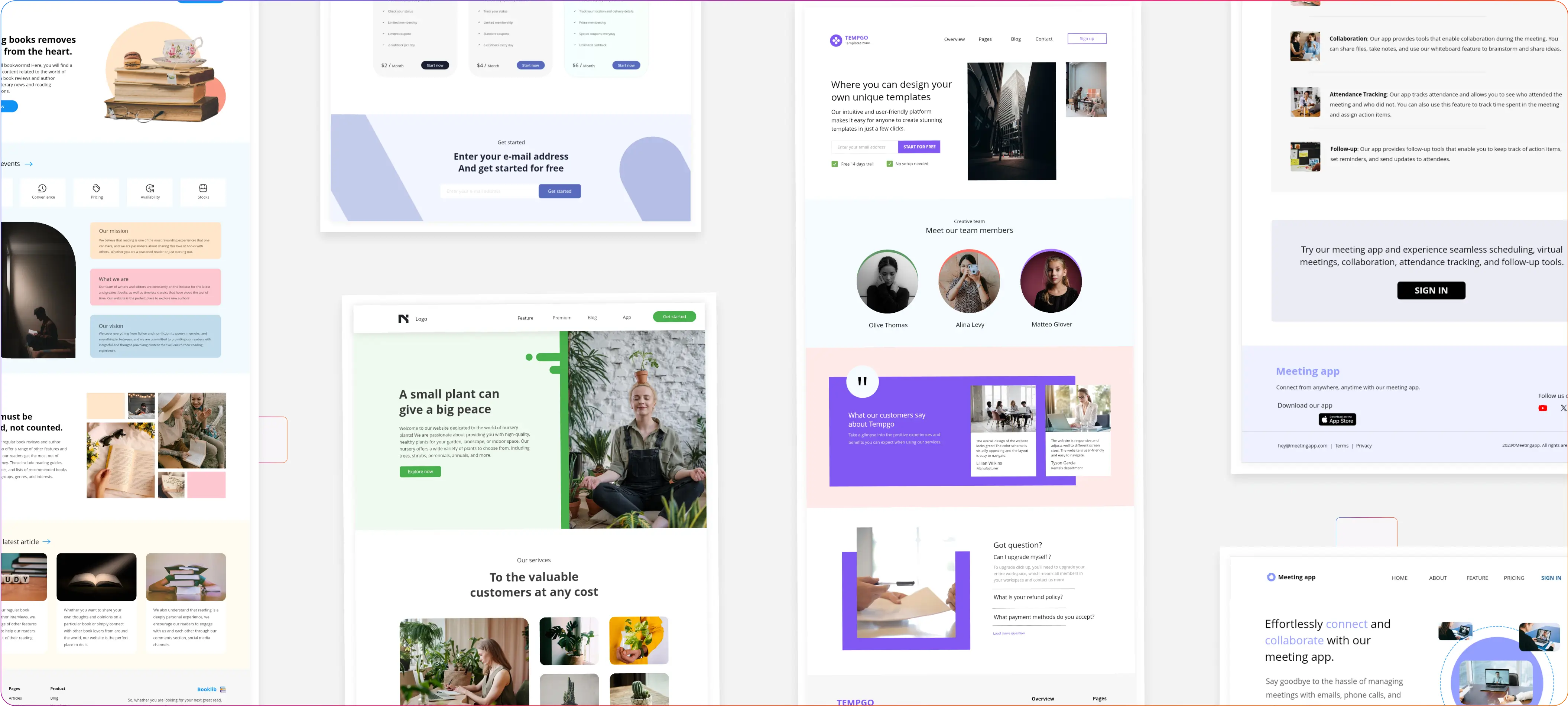 landing page