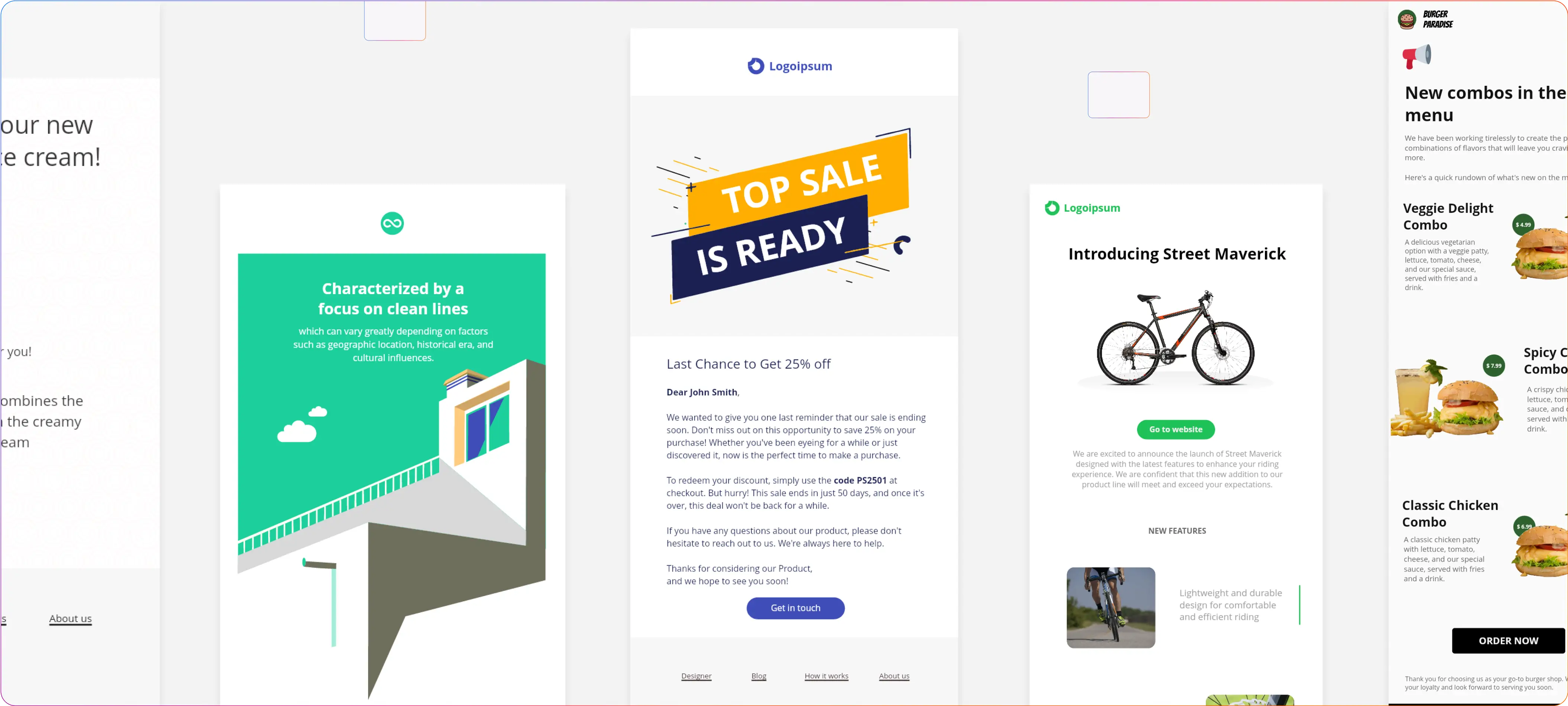 portfolio page