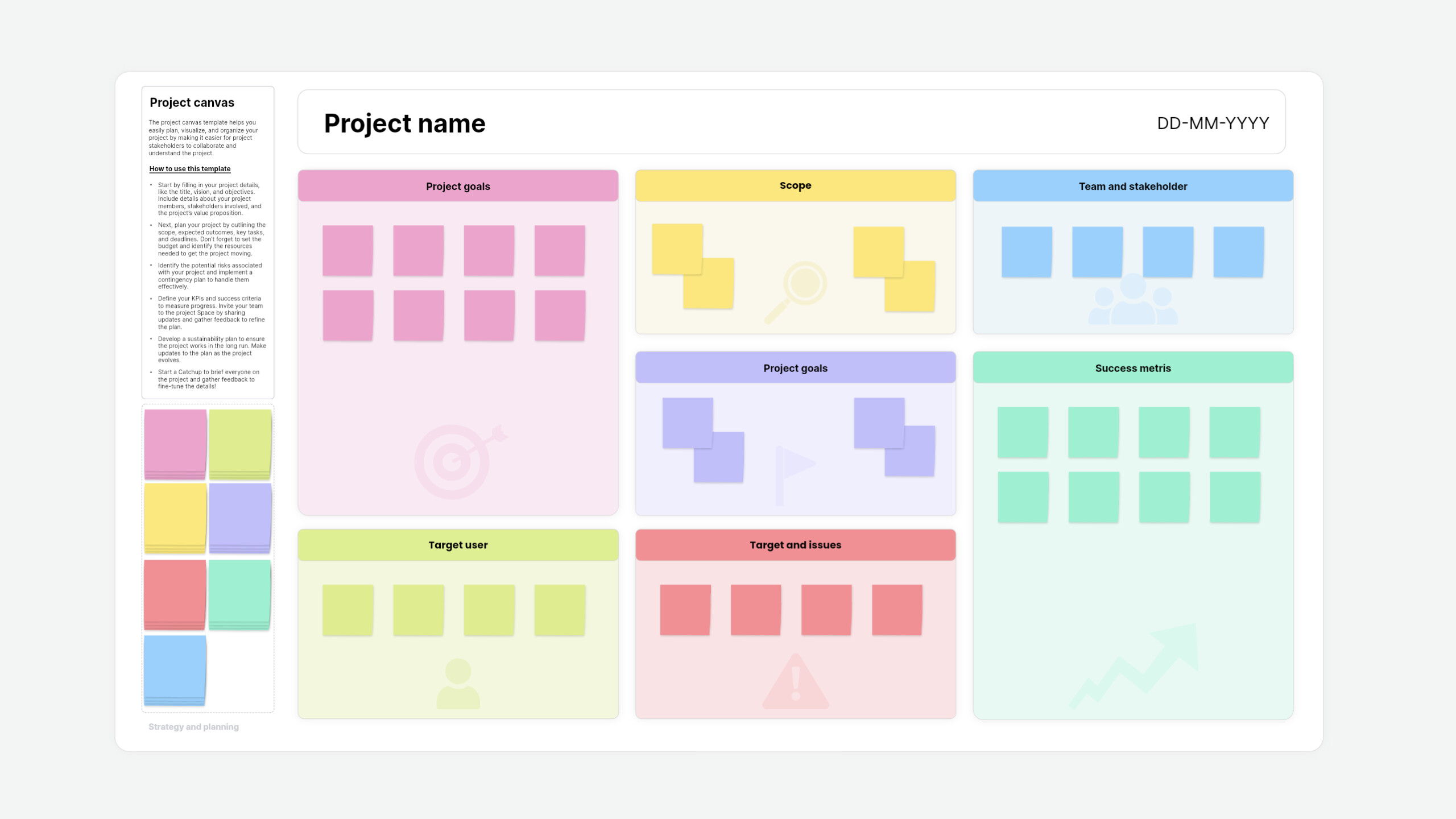 Sailboat Retrospective template