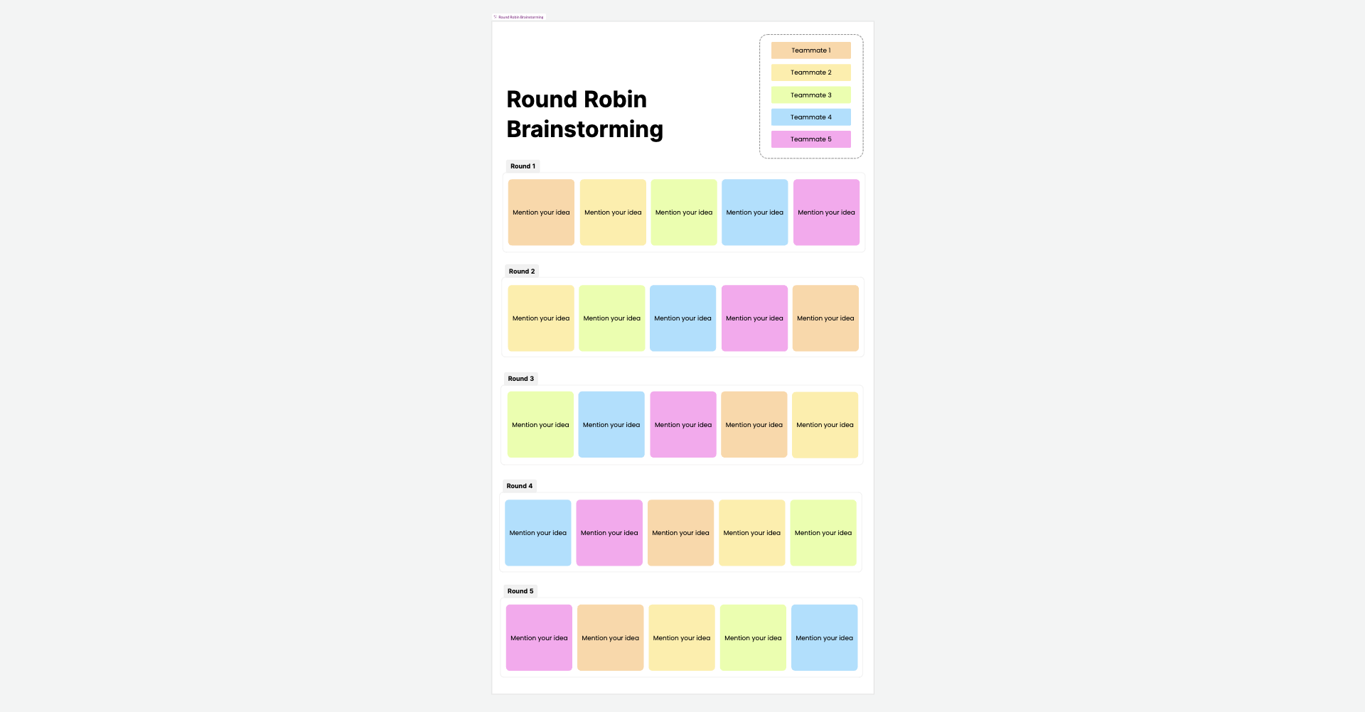 round robin brainstorming