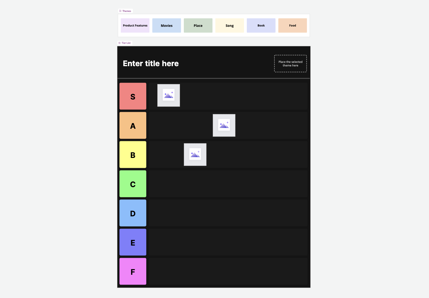 Tier list maker